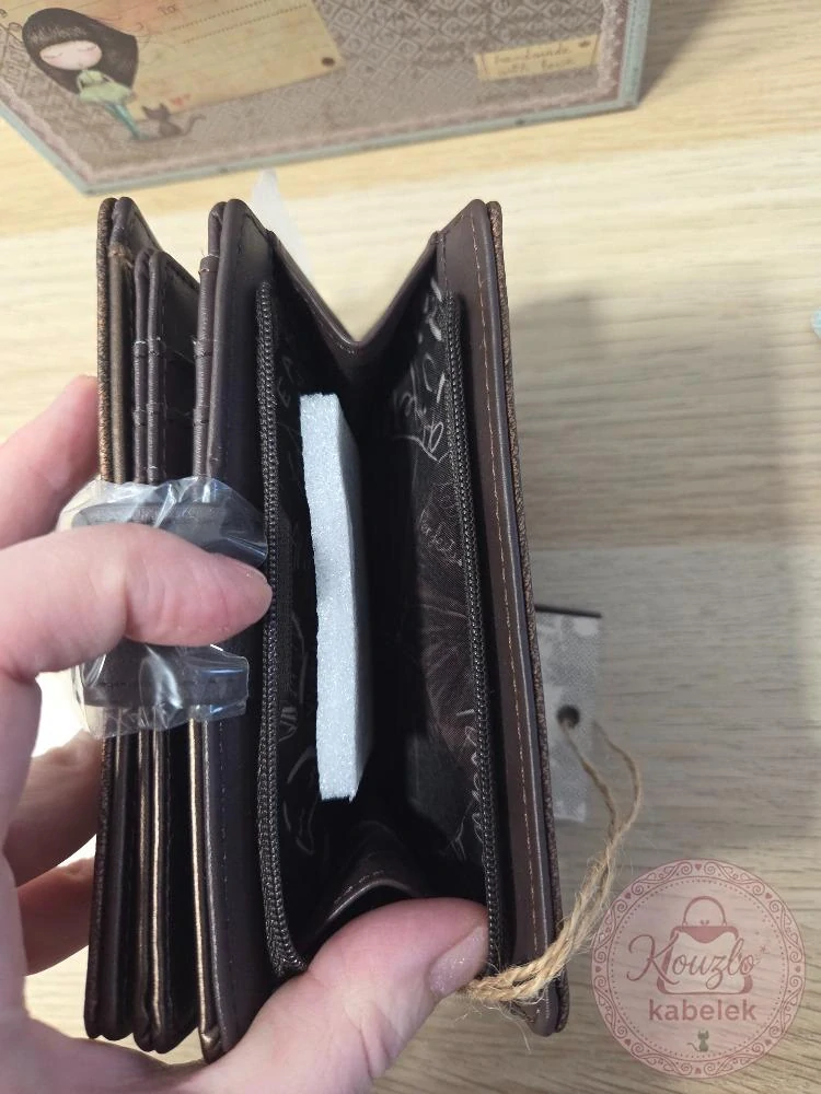 Peněženka "Anekke Nature Shodo Brown Flexible RFID Wallet"